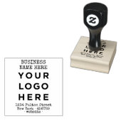 カスタムロゴと文字差出人住所 ラバースタンプ (押印)