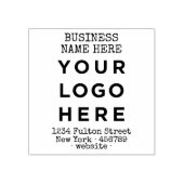 カスタムロゴと文字差出人住所 ラバースタンプ (インプリント)