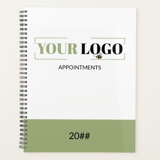 カスタムロゴと独自のブランドカラープランナー プランナー手帳 (正面)