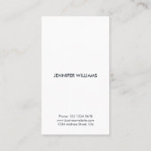 カスタムロゴとQRコードのモダンシンプルプロフェッショナル 名刺 (裏面)