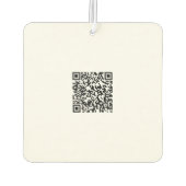 カスタムロゴとQRコードカーエアフレッシュナー カーエアーフレッシュナー (裏面)