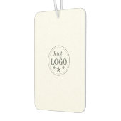 カスタムロゴとQRコードポートレート四角形 カーエアーフレッシュナー (左)