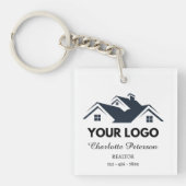 カスタムロゴとQRコード実在領 キーホルダー (正面)