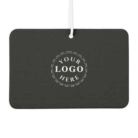 カスタムロゴとQRコード横長長方形 カーエアーフレッシュナー (正面)