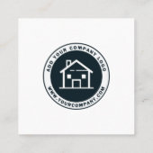 カスタムロゴとQRコード独自の作成 スクエア名刺 (裏面)