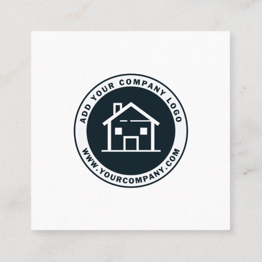 カスタムロゴとQRコード独自の作成 スクエア名刺 (裏面)