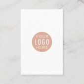 カスタムロゴとQRコードDIY モダン 名刺 (裏面)