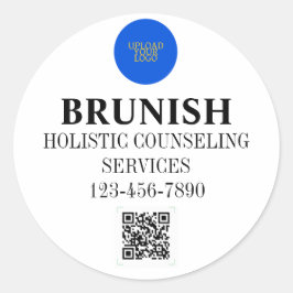 カスタムロゴとQR ラウンドシール