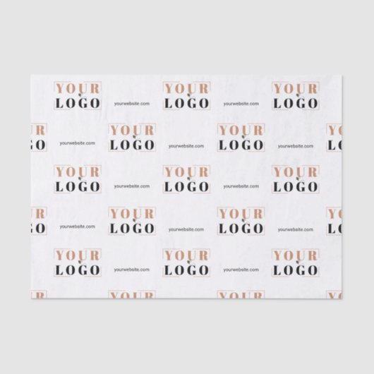 カスタムロゴとWebサイト小ティッシュペーパー 薄葉紙 (正面)