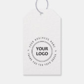 カスタムロゴのありがとうビジネス ギフトタグ (裏面)