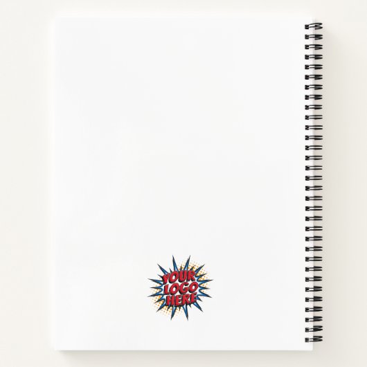 カスタムロゴのアップロード – 独自のビジネスを作成 ノートブック (裏面)