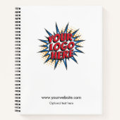 カスタムロゴのアップロード – 独自のビジネスを作成 ノートブック (正面)