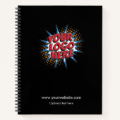 カスタムロゴのアップロード – 独自のビジネスを作成 ノートブック (正面)