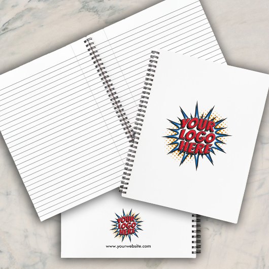 カスタムロゴのアップロード – 独自のビジネスを作成 ノートブック