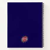 カスタムロゴのアップロード – 独自のビジネスブルーを作成 ノートブック (裏面)