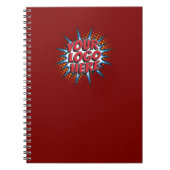 カスタムロゴのアップロード – Business Red ノートブック (正面)