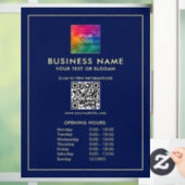 カスタムロゴのアップロードQRコードの営業時間 ウィンドウサイン (ホーム)