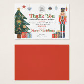 カスタムロゴのクリスマスパッケージありがとう (正面&裏面)