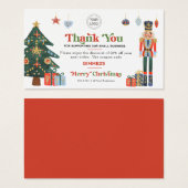 カスタムロゴのクリスマスパッケージありがとう (正面&裏面)