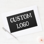 カスタムロゴのシール 長方形シール (封筒)