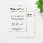 カスタムロゴのネックレス表示サンキューカード (デスク)