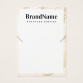 カスタムロゴのネックレス表示サンキューカード (裏面)