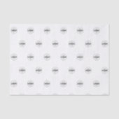 カスタムロゴのパターン白いプロモーション 薄葉紙 (正面)