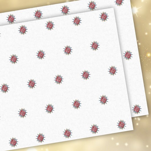 カスタムロゴのパターン白いプロモーション 薄葉紙