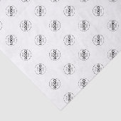 カスタムロゴのパターン白いプロモーション 薄葉紙 (詳細)