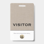 カスタムロゴのビジターバッジ バッジ (Front)
