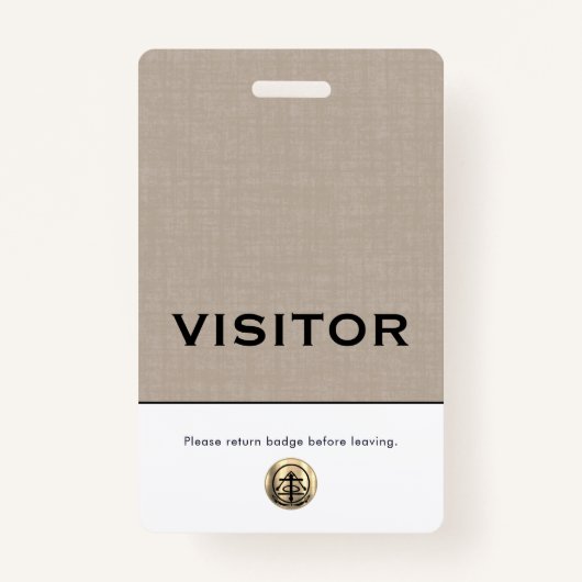 カスタムロゴのビジターバッジ バッジ (裏面)