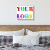 カスタムロゴのビジネスパーソナライズされたプロモーション キャンバスプリント (インサイチュ (寝室))