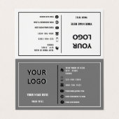 カスタムロゴのビジネス名モダンは色を表現 名刺 (外部フラット)