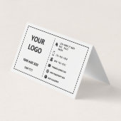 カスタムロゴのビジネス名モダンは色を表現 名刺 (裏面)