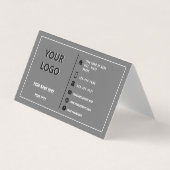 カスタムロゴのビジネス名モダンは色を表現 名刺 (正面)