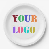 カスタムロゴのプロモーションパーソナライズされた ペーパープレート (正面)