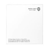 カスタムロゴのホテル用品 ノートパッド (正面)