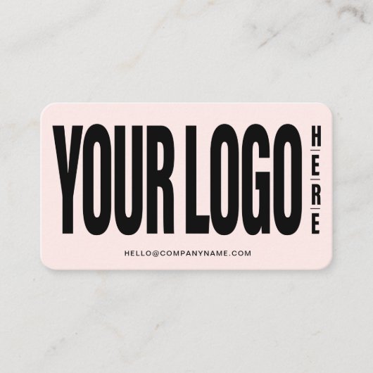 カスタムロゴのミニマルモダンリスト 名刺 (正面)