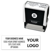 カスタムロゴの住所の名前自分の手書きスタンプ セルフインキングスタンプ (インサイチュ)
