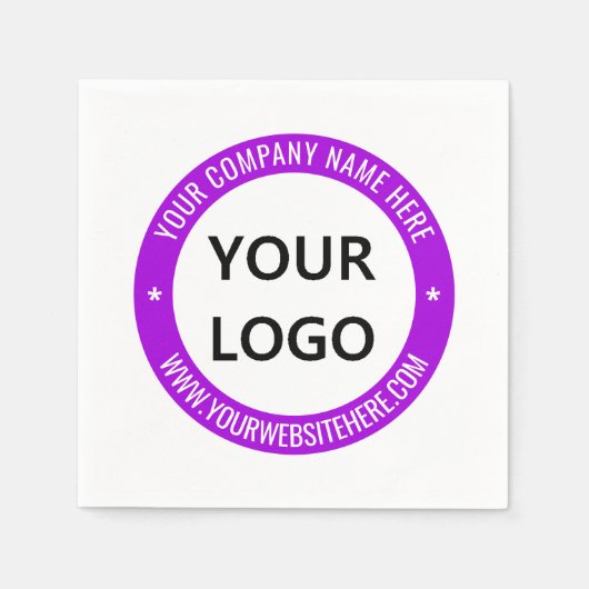 カスタムロゴの写真の色あなたのプロモラルなナプキンス スタンダードカクテルナプキン (正面)