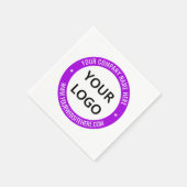 カスタムロゴの写真の色あなたのプロモラルなナプキンス スタンダードカクテルナプキン (角)