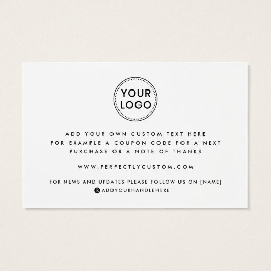 カスタムロゴの白または感謝してい任意の色 (裏面)