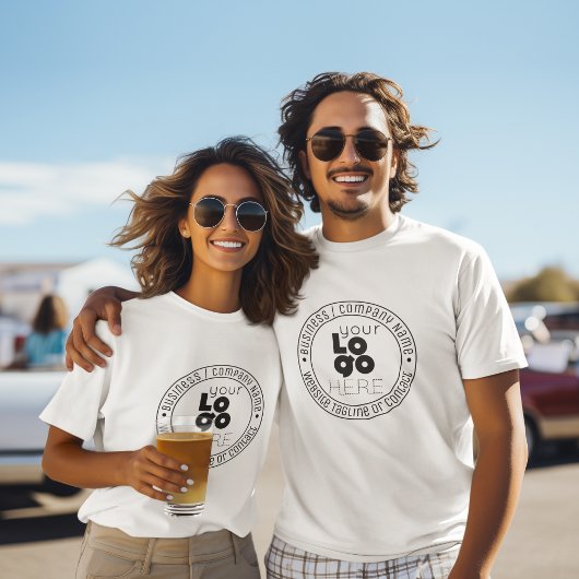 カスタムロゴの紋章テンプレートTシャツとフード付 Tシャツ