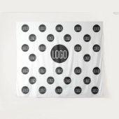 カスタムロゴの背景 企業向けのステップアンドリピート タペストリー (正面(横))