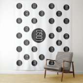 カスタムロゴの背景 企業向けのステップアンドリピート タペストリー (インサイチュ)