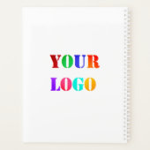 カスタムロゴの販売促進パーソナライズされた プランナー手帳 (裏面)