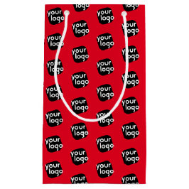 カスタムロゴの追加お客様のショッピングバッグ スモールペーパーバッグ