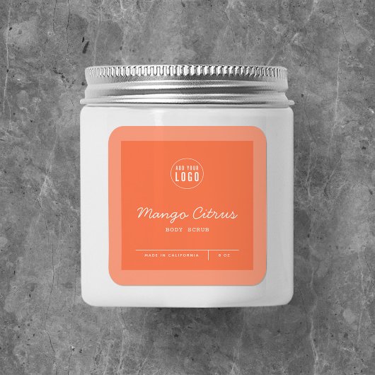 カスタムロゴの追加スクリプト行の製品ラベル スクエアシール