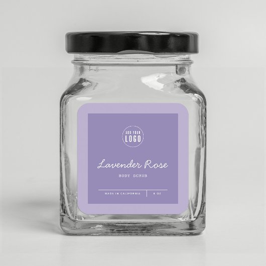 カスタムロゴの追加スクリプト行の製品ラベル スクエアシール