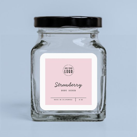 カスタムロゴの追加スクリプト行の製品ラベル スクエアシール